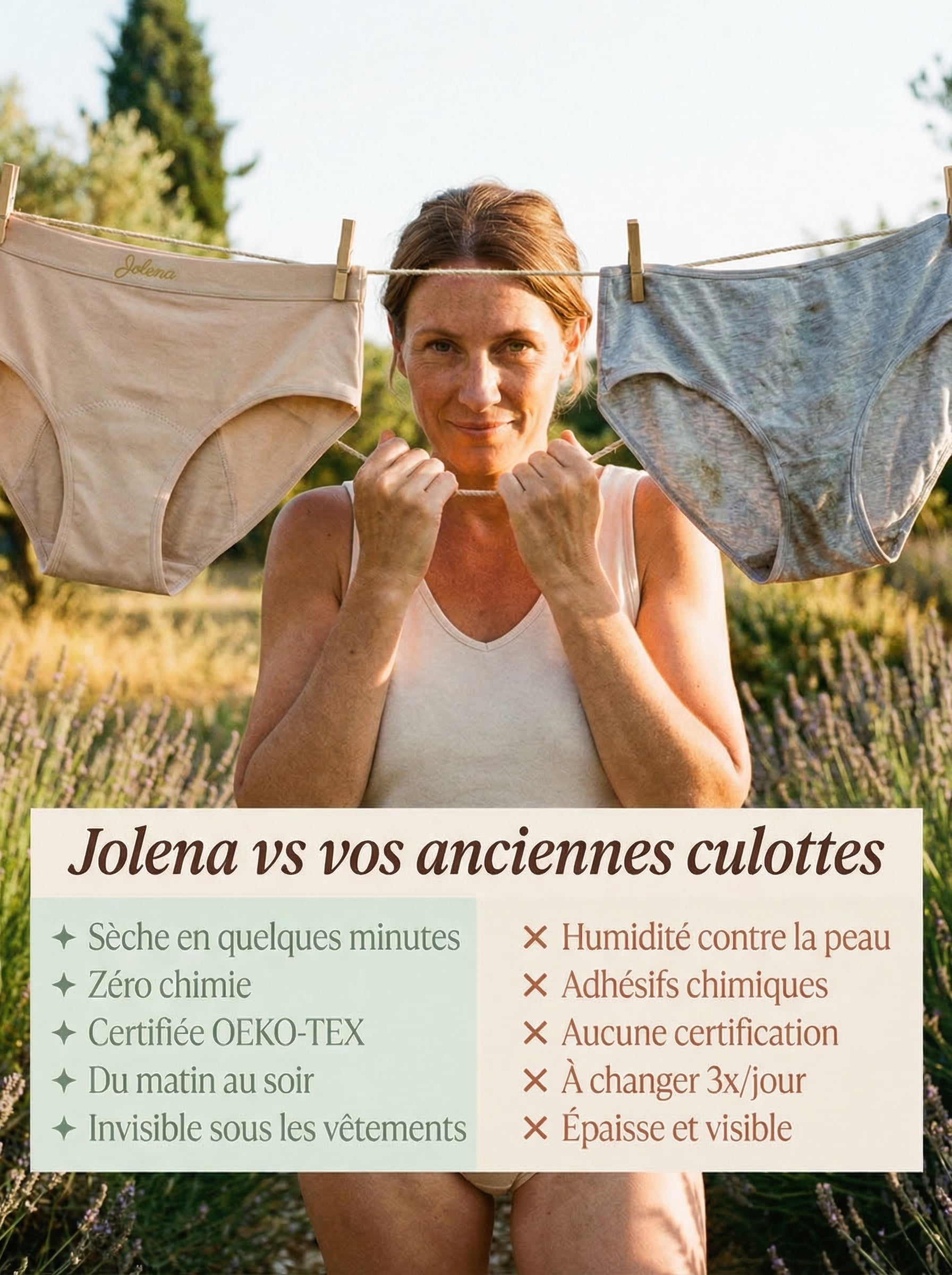 Culotte NARA en bambou | Fini l'humidité du quotidien