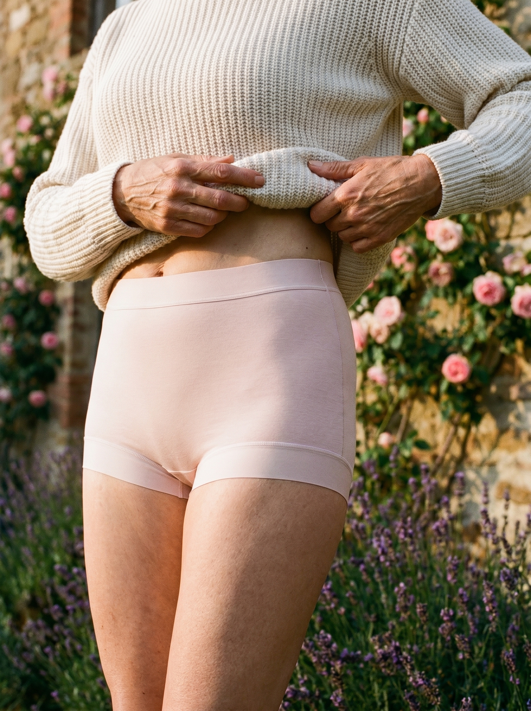 Culotte ELLA en bambou (SHORTY SANS COUTURE TAILLE HAUTE) | Fini l'humidité du quotidien